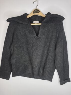 J. Crew Merino Wool Alpaca Blend Oversized Sailor Collar Sweater Size XS